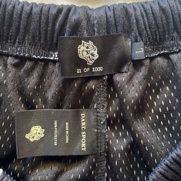 Darc Sports Wolves Black Monogram Mesh Shorts - Picture 3 of 3